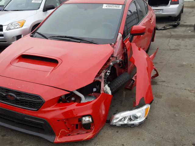 JF1VA1A62J9821471 - 2018 SUBARU WRX RED photo 9