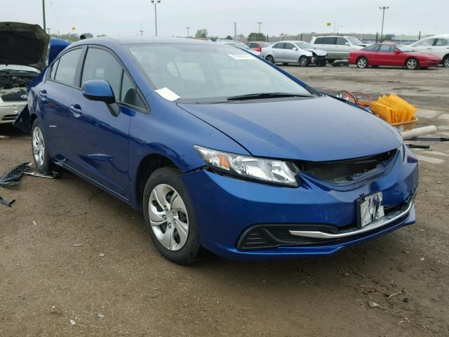 19XFB2F50DE090458 - 2013 HONDA CIVIC BLUE photo 1