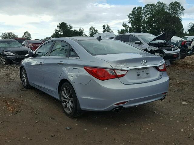 5NPEC4AB5CH411650 - 2012 HYUNDAI SONATA SE GRAY photo 3