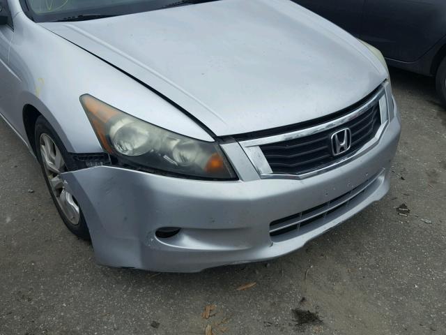 1HGCP36828A022516 - 2008 HONDA ACCORD EXL SILVER photo 9