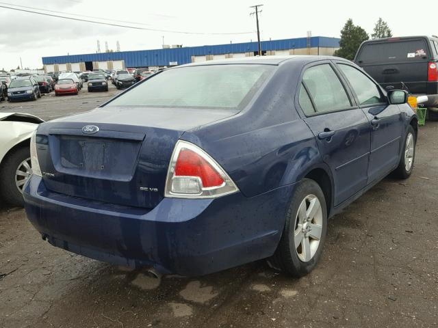 3FAFP07146R168081 - 2006 FORD FUSION SE BLUE photo 4