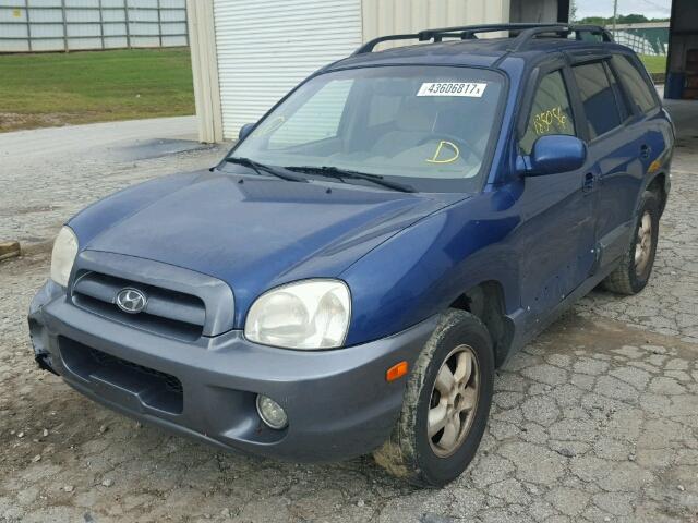 KM8SC13D46U090660 - 2006 HYUNDAI SANTA FE G BLUE photo 2