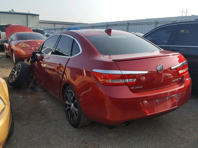 1G4PW5SK9G4143293 - 2016 BUICK VERANO SPO RED photo 3