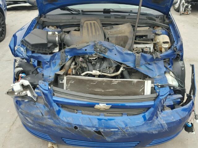 1G1AK12F557671838 - 2005 CHEVROLET COBALT BLUE photo 7