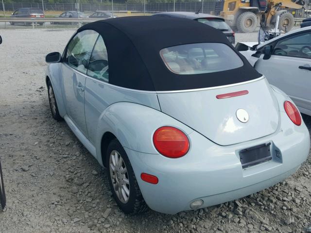 3VWCM31Y64M317482 - 2004 VOLKSWAGEN NEW BEETLE ლურჯი ფოტო 3