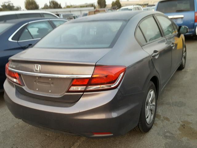 19XFB2F51DE285257 - 2013 HONDA CIVIC GRAY photo 4