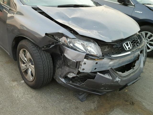 19XFB2F51DE285257 - 2013 HONDA CIVIC GRAY photo 9