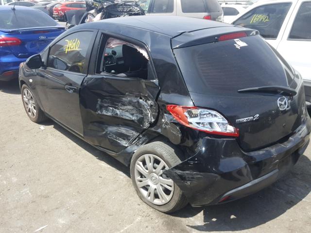 JM1DE1KZ7E0180699 - 2014 MAZDA MAZDA2 SPO BLACK photo 3