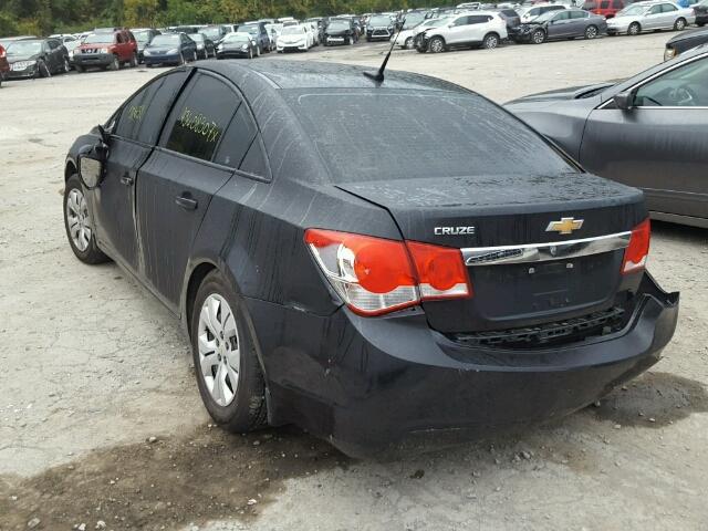 1G1PA5SG7E7255545 - 2014 CHEVROLET CRUZE LS BLACK photo 3