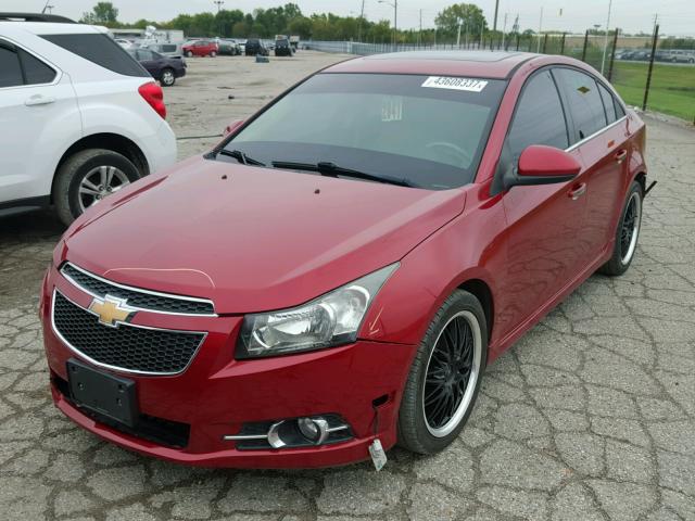 1G1PH5SC8C7234984 - 2012 CHEVROLET CRUZE RED photo 2