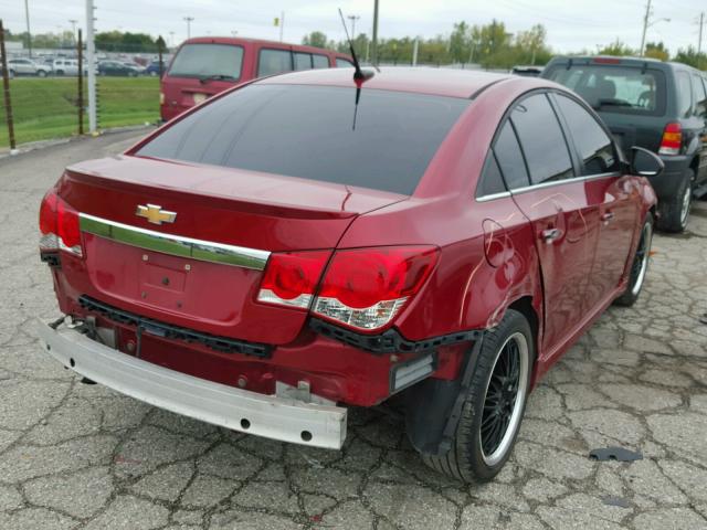 1G1PH5SC8C7234984 - 2012 CHEVROLET CRUZE RED photo 4