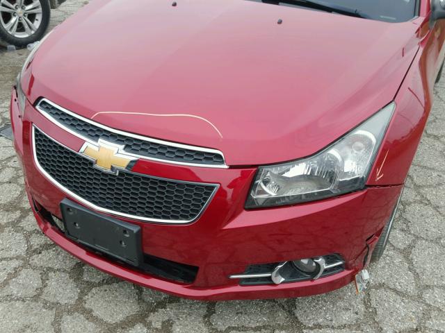 1G1PH5SC8C7234984 - 2012 CHEVROLET CRUZE RED photo 9