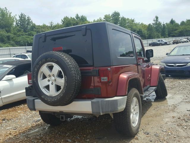 1J4FA541X8L650434 - 2008 JEEP WRANGLER S RED photo 4