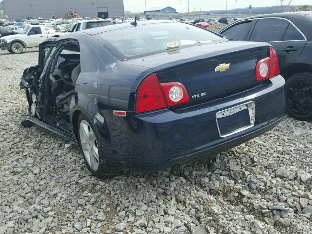 1G1ZB5EB0AF243517 - 2010 CHEVROLET MALIBU LS ლურჯი ფოტო 3