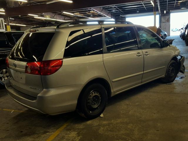 5TDZK23C07S019464 - 2007 TOYOTA SIENNA GRAY photo 4