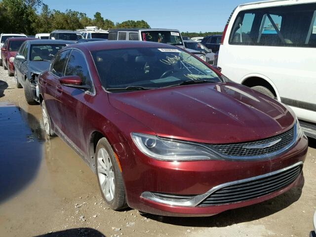 1C3CCCAB5FN607467 - 2015 CHRYSLER 200 LIMITE RED photo 1