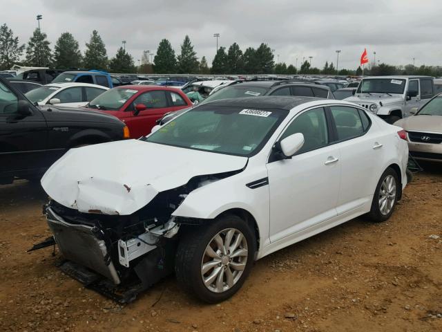 5XXGN4A74EG343791 - 2014 KIA OPTIMA WHITE photo 2