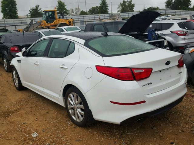 5XXGN4A74EG343791 - 2014 KIA OPTIMA WHITE photo 3