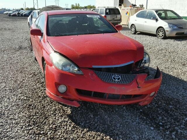 4T1CE38P74U829952 - 2004 TOYOTA CAMRY SOLA RED photo 1