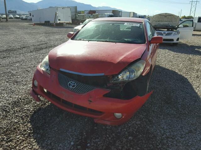 4T1CE38P74U829952 - 2004 TOYOTA CAMRY SOLA RED photo 2