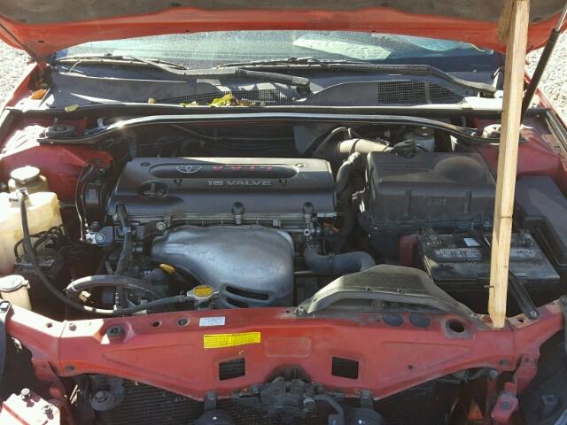 4T1CE38P74U829952 - 2004 TOYOTA CAMRY SOLA RED photo 7