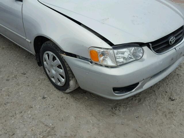 2T1BR12E01C494820 - 2001 TOYOTA COROLLA CE SILVER photo 9