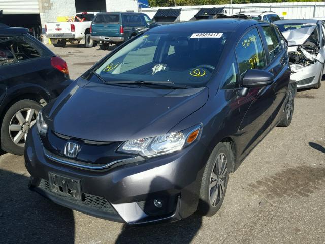 3HGGK5H88FM707306 - 2015 HONDA FIT GRAY photo 2