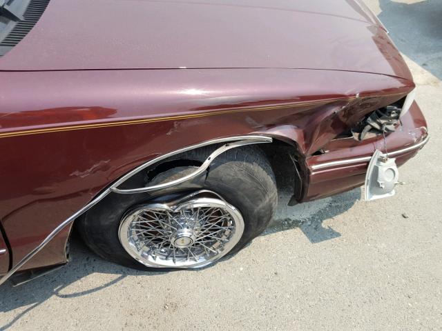 1G1BL53E2MW196927 - 1991 CHEVROLET CAPRICE MAROON photo 9