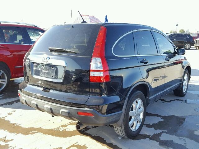 JHLRE38708C044038 - 2008 HONDA CR-V BLACK photo 4