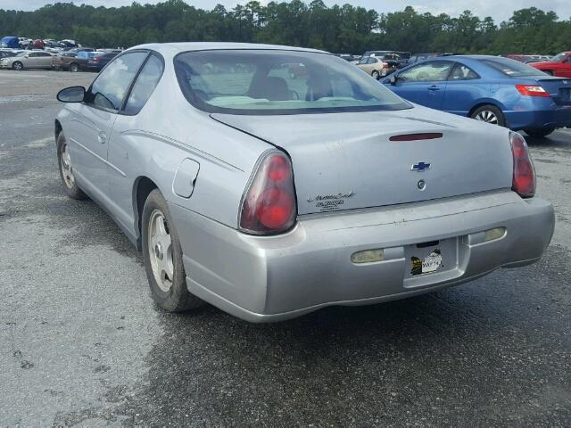 2G1WW12E549131033 - 2004 CHEVROLET MONTE CARL ვერცხლისფერი ფოტო 3