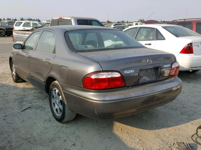 1YVGF22C025267705 - 2002 MAZDA 626 LX CHARCOAL photo 3