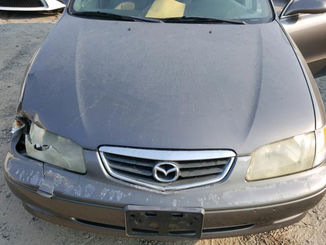 1YVGF22C025267705 - 2002 MAZDA 626 LX CHARCOAL photo 7