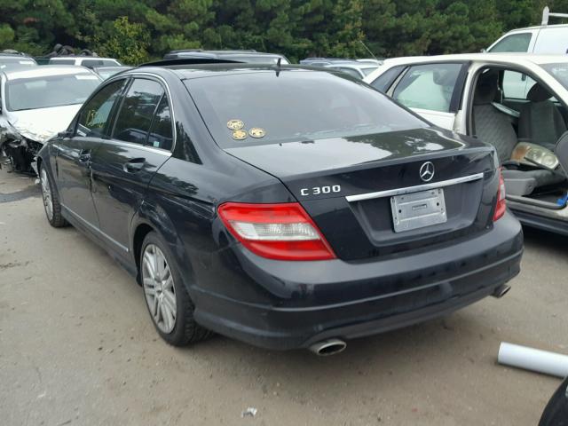 WDDGF54X19R041821 - 2009 MERCEDES-BENZ C 300 BLACK photo 3