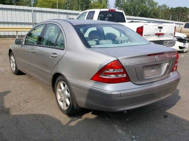 WDBRF81J83F378871 - 2003 MERCEDES-BENZ C 240 4MAT GRAY photo 3