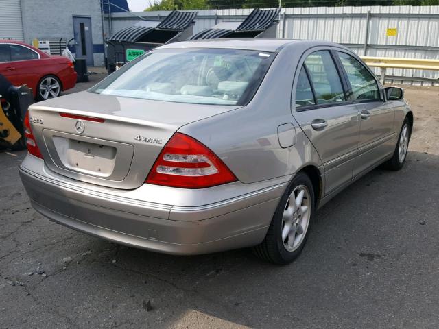 WDBRF81J83F378871 - 2003 MERCEDES-BENZ C 240 4MAT GRAY photo 4