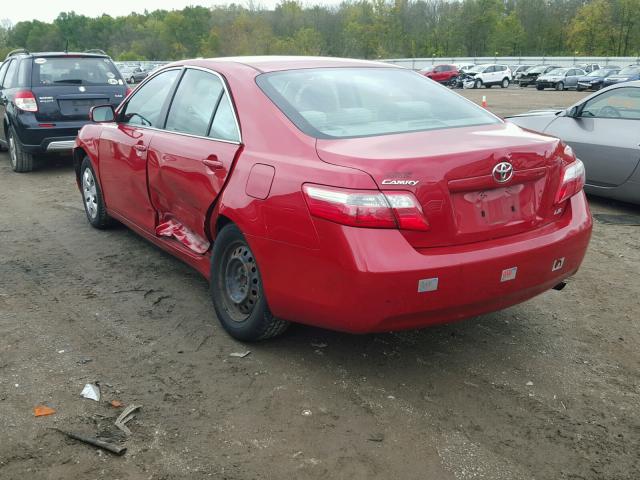 4T1BE46K37U114938 - 2007 TOYOTA CAMRY NEW RED photo 3