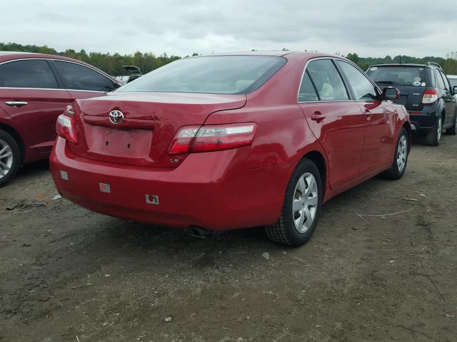 4T1BE46K37U114938 - 2007 TOYOTA CAMRY NEW RED photo 4