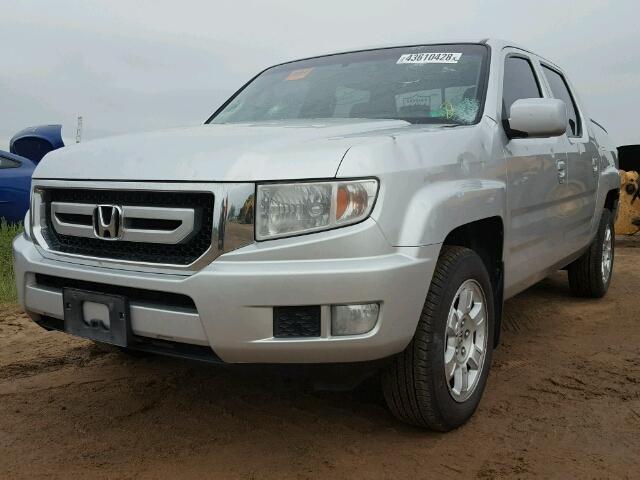 5FPYK16499B107535 - 2009 HONDA RIDGELINE SILVER photo 2