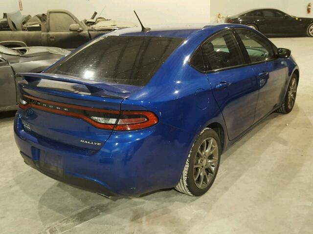 1C3CDFBA9DD339188 - 2013 DODGE DART SXT BLUE photo 4