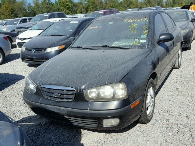 KMHDN45D43U655759 - 2003 HYUNDAI ELANTRA GL BLACK photo 9