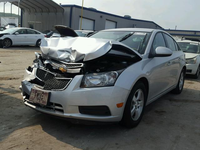 1G1PC5SB0D7313881 - 2013 CHEVROLET CRUZE LT SILVER photo 2