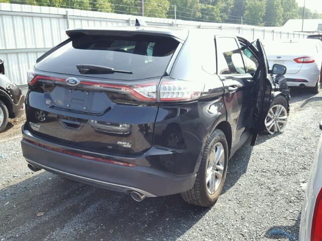 2FMPK4J80JBB56765 - 2018 FORD EDGE SEL BLACK photo 4