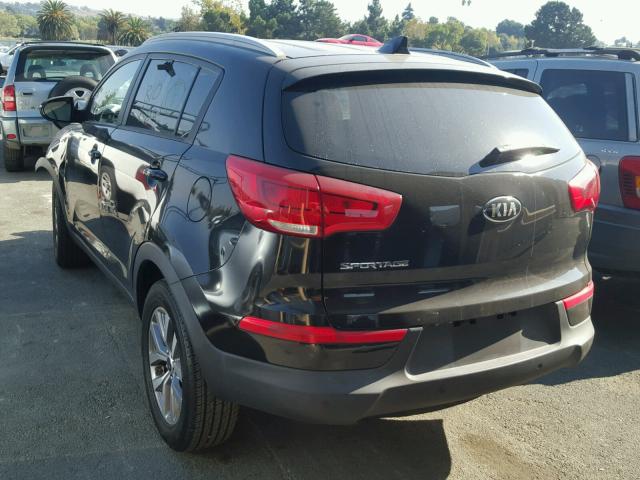 KNDPB3AC4E7615099 - 2014 KIA SPORTAGE B BLACK photo 3