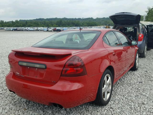 2G2WC58C871228361 - 2007 PONTIAC GRAND PRIX წითელი ფოტო 4