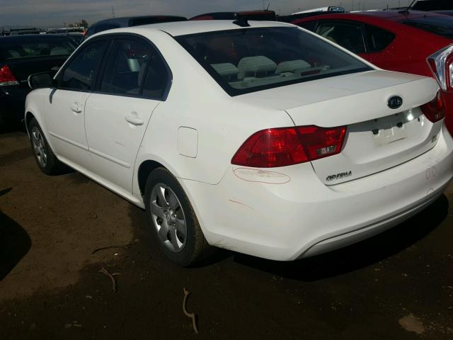 KNAGG4A81A5410443 - 2010 KIA OPTIMA WHITE photo 3