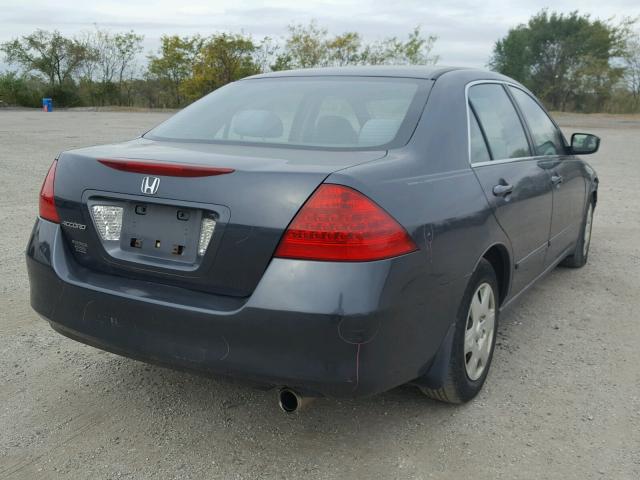 3HGCM56416G706599 - 2006 HONDA ACCORD LX GRAY photo 4