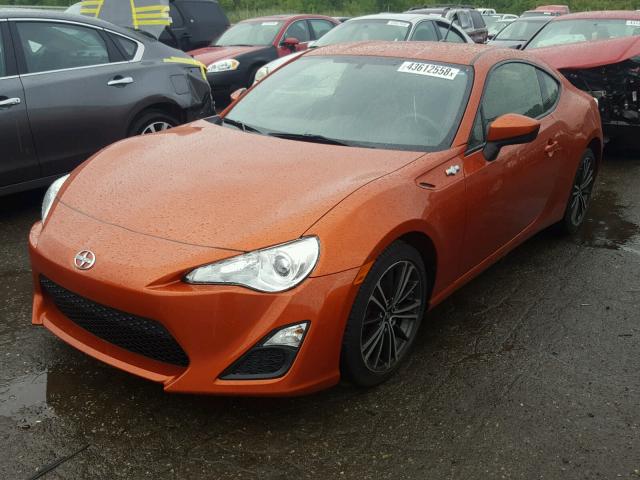 JF1ZNAA17D1725431 - 2013 TOYOTA SCION FR-S ORANGE photo 2