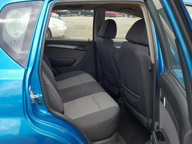 KL1TD66E69B313487 - 2009 CHEVROLET AVEO LS TEAL photo 6