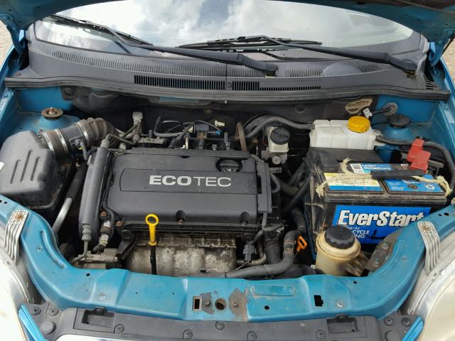 KL1TD66E69B313487 - 2009 CHEVROLET AVEO LS TEAL photo 7