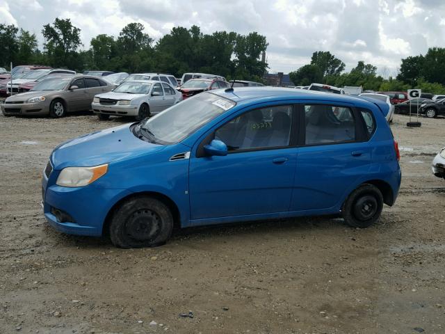 KL1TD66E69B313487 - 2009 CHEVROLET AVEO LS TEAL photo 9
